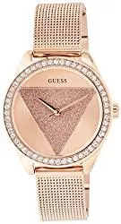 Guess Uhren Guess Damen Analog Quarz Uhr mit Edelstahl Armband W1142L4