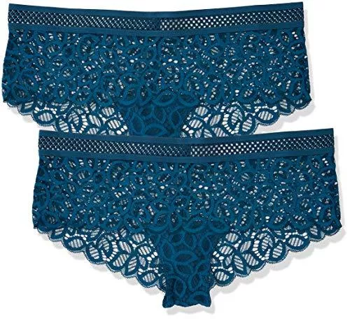 Iris & Lilly Unterwäsche & Dessous Iris & Lilly Damen Hipster aus Spitze, 2er-Pack