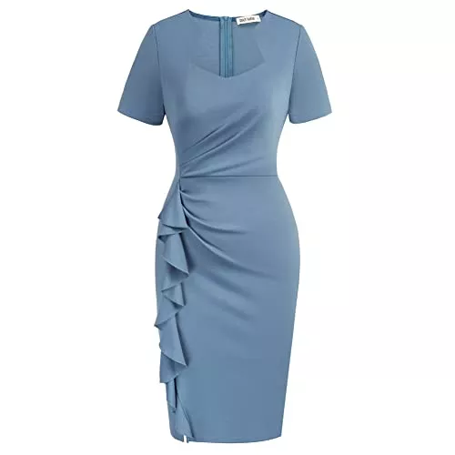 GRACE KARIN Cocktail GRACE KARIN 50s Vintage Retro Rockabilly Kleid Bleistiftkleid Pencil Kleid Etuikleid Businesskleider CL8947