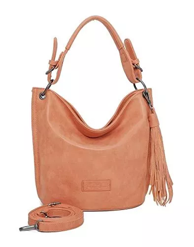 Fritzi aus Preussen Taschen & Rucksäcke Fritzi aus Preussen Damen Fritzi31 Vintag Hobo-Tasche, Peach Party, One Size