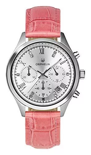 ORPHELIA Uhren ORPHELIA Damen Chronograph Uhr Regal mit Leder Armband