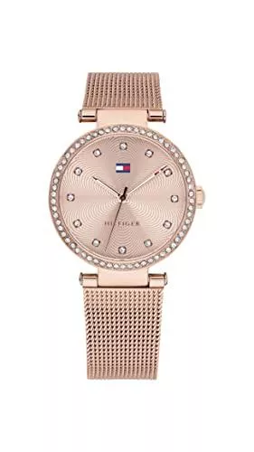 Tommy Hilfiger Uhren Tommy Hilfiger Damen Analog Quarz Armbanduhr mit Edelstahl Armband 1782508, Armband