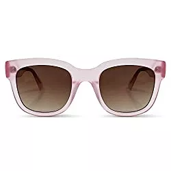 MessyWeekend Sonnenbrillen & Zubehör MessyWeekend Sonnenbrille für Damen mit Rechteckigem, Vintage-Inspiriertem, Handgefertigen Acetat-Rahmen - Gläser mit vollem UV400 Schutz - Designer-Sonnebrillen für Frauen - LIV