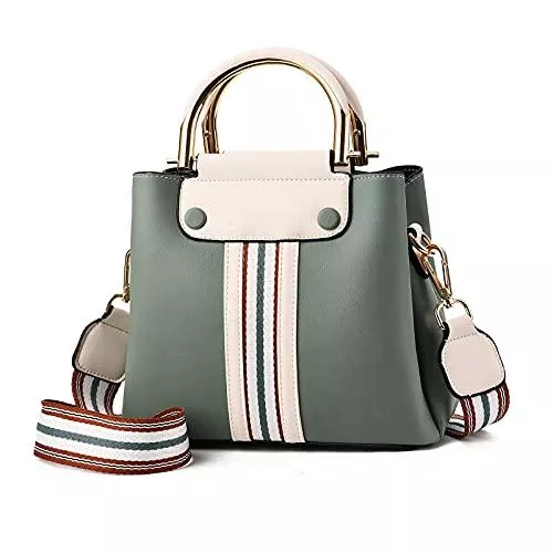 FANDARE Taschen & Rucksäcke FANDARE Tragbar Umhängetasche Damen Klein Schultertasche Handtaschen Frauen PU Leder Wasserdicht Freizeit Sports Arbeit Outdoor Reise Messenger-Bags Grün