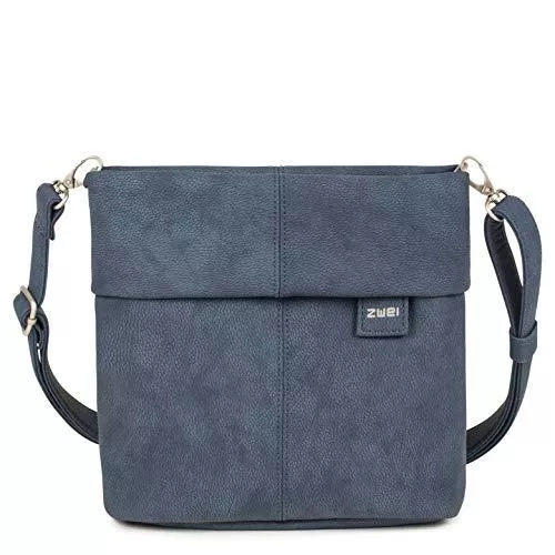 Zwei Taschen & Rucksäcke Zwei Mademoiselle M8 Schultertasche 25 cm nubuk-blue