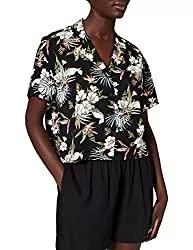 Urban Classics Kurzarmblusen Urban Classics Damen Hemd Ladies Viscose Resort Shirt, florale Frauen Bluse, Hawaii-Hemd in 4 Farben erhältlich, Größen XS - 5XL