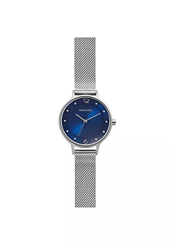 SKAGEN Uhren Skagen Damen Anita Lille Dreizeiger, 30 mm Gehäusegröße, Edelstahluhr