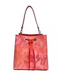 YOUBAG Taschen & Rucksäcke YOUBAG Alya Bucket Bag S Textil - handgefertigte Beuteltasche für Damen aus Textil und italienischem Leder