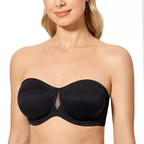 DELIMIRA Unterwäsche & Dessous DELIMIRA Damen Trägerloser BH - Bügel ohne Polster Multiway Klassischer BH