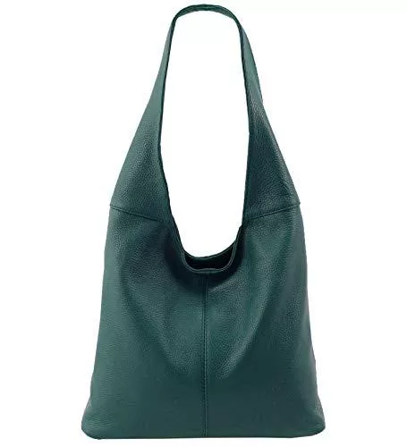 Freyday Taschen & Rucksäcke Freyday Original Ledertasche Beutel Schultertasche Beuteltasche 100% Echtleder aus Italien BT01