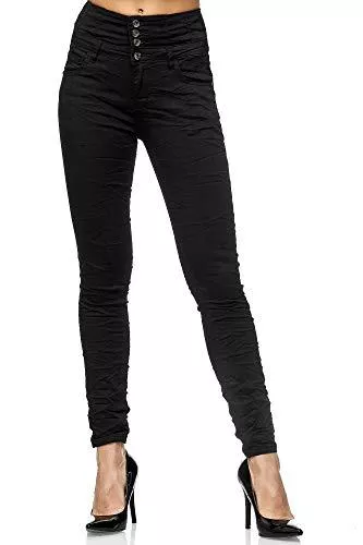 Elara Jeans Elara Damen Stretch Jeans Skinny High Waist Chunkyrayan