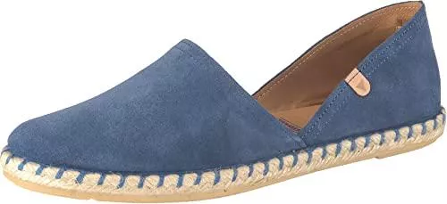 VERBENAS Flache Schuhe VERBENAS Damen Espadrilles Schuhe Carmen Espadrille Lederkombination Slipper Freizeit Elegant Slip-Ons Uni