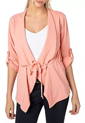 Sublevel Blazer Sublevel Damen Blazer zum Binden Lässig