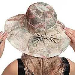 Befur Hüte & Mützen Befur Sommerhut Damen Faltbarer Extra große Breite Brim Sonnenhut Strandhut Anti-UV-Hut Sonnenschutz hut für Frauen