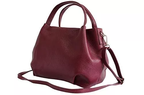 AmbraModa Taschen & Rucksäcke AmbraModa Damen handtasche Henkeltasche Schultertasche aus Echtleder GL023
