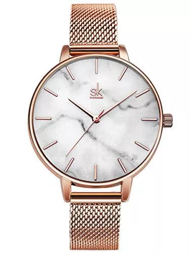 Alienwork Uhren Alienwork SK Minimalist Armbanduhr Damen Ultra-flach Elegant