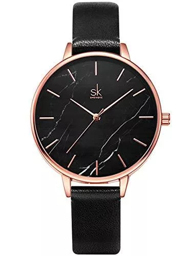 Alienwork Uhren Alienwork SK Minimalist Armbanduhr Damen Ultra-flach Elegant