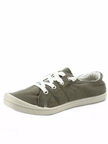 Generic Sneaker & Sportschuhe Soda Zig-s Damen Causal Flacher Absatz Slip On Lace Up Look Sneaker Schuhe