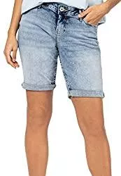 Sublevel Shorts Sublevel Damen Denim Jeans Bermudas Kurze Hose mit Aufschlag