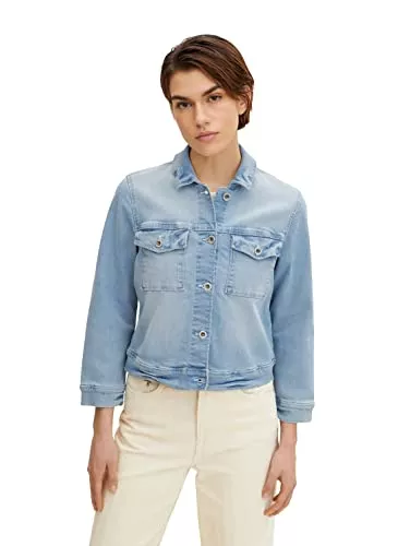 TOM TAILOR Jacken TOM TAILOR Damen Cropped Jeansjacke