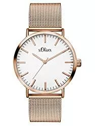 s.Oliver Uhren s.Oliver Damen Analog Quarz Armbanduhr mit Edelstahlarmband