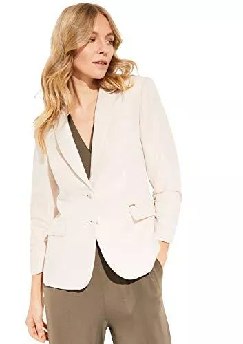 comma Blazer comma Damen Blazer aus Leinenmix sand