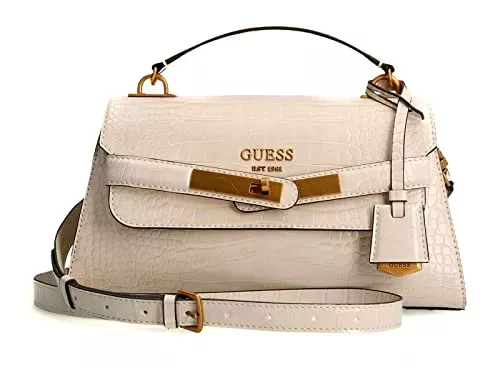 GUESS Taschen & Rucksäcke Guess Enisa Top Handle Flap Bag Eggshell