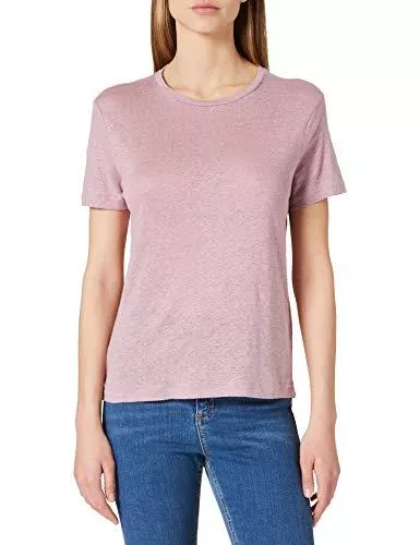 ONLY T-Shirts ONLY Damen Onlpatrice Ss Linen DNM Tee Pal T-Shirt