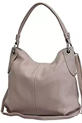 AMBRA Moda Taschen & Rucksäcke AMBRA Moda Damen echt Ledertasche Handtasche Schultertasche Beutel Shopper Umhängtasche GL012