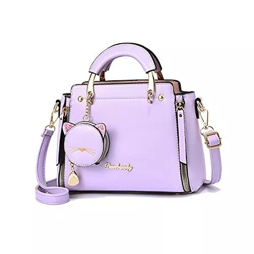 NICOLE &amp; DORIS Taschen & Rucksäcke NICOLE &amp; DORIS Frauen Umhängetasche Klein Tasche Mode Handtaschen Damen Kuriertaschen Handytasche Mädchen Crossbody Schultertaschen mit Geldbörse Lila