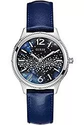 GUESS Uhren Guess Celeste Damen Uhr analog Quarzwerk mit Leder Armband W1028L1