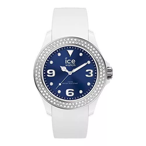 ICE-WATCH Uhren Ice-Watch - ICE star White deep blue - Weiße DamenUhr mit Silikonarmband