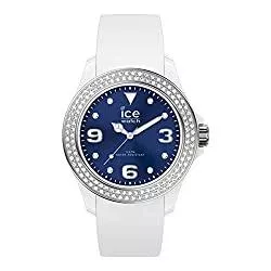 ICE-WATCH Uhren Ice-Watch - ICE star White deep blue - Weiße DamenUhr mit Silikonarmband