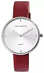 Just Watch Uhren Just Watch Damen-Uhr Echt Lederarmband Dornschließe JW265 Analog Quarz JW10130