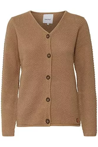OXMO Strickjacken OXMO Helga Damen Strickjacke Feinstrick Cardigan Strickcardigan aus 100% Baumwolle
