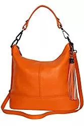 AmbraModa Taschen & Rucksäcke AmbraModa GLX09 - Damen Handtasche Schultertasche Beutel aus Echtleder