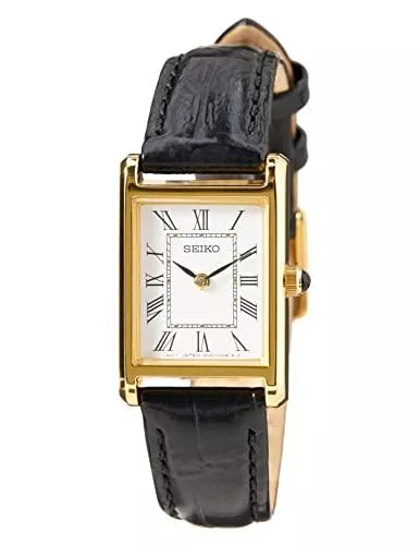 Seiko Uhren Seiko Damen-Uhr Quarz Edelstahl mit Lederband SWR054P1