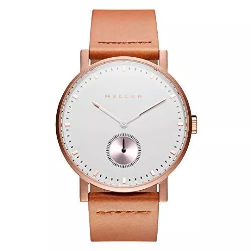 MELLER Uhren Meller Unisex Erwachsene Analog Quarz Uhr mit Leder Armband 2R-1CAMEL