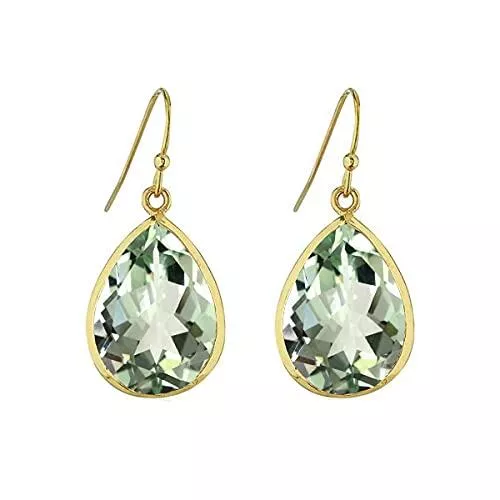 SURYAGEMS Schmuck SURYAGEMS Wählen Sie Ihre Birnenform Edelstein Leverback Ohrring 925 Sterling Silber Tropfen Baumeln Birthstone Ohrringe Chakra Heilung Geschenk Schmuck Für Frauen Mädchen