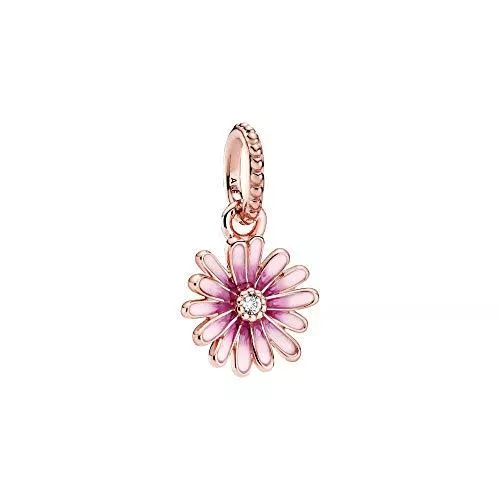 Pandora Schmuck Daisy Pandora Rose dangle with clear cubic zirconia and shaded pink enamel
