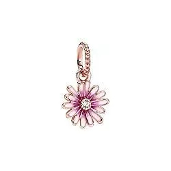 Pandora Schmuck Daisy Pandora Rose dangle with clear cubic zirconia and shaded pink enamel