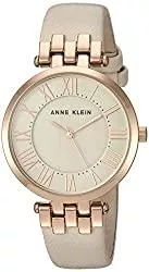 Anne Klein Uhren Anne Klein Damen Analog Japanisches Quarzwerk Uhr mit Leder Armband AK/2618RGIV