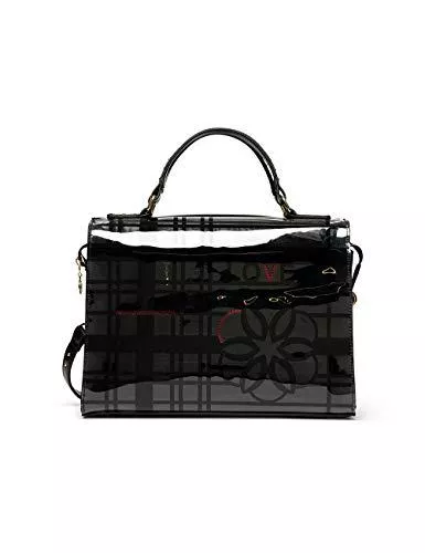 Desigual Taschen & Rucksäcke Desigual Damen Bols_Cristal Paris Henkeltasche Schwarz (Negro)