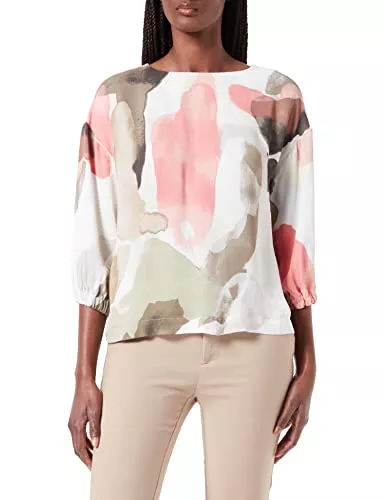 s.Oliver Langarmblusen s.Oliver BLACK LABEL Damen Bluse 3/4 Arm Loose Fit Blouse