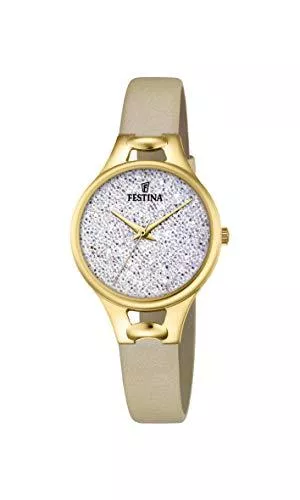 Festina Uhren Festina Damen Analog Quarz Uhr mit Leder Armband F20335/1