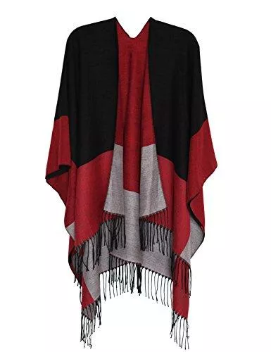 DiaryLook Strickjacken DiaryLook Damen Poncho Schal Winter Cardigan Übergroße Cape Elegant Poncho Für Frauen Umhang Damen Warm Geschenk Für Mutter