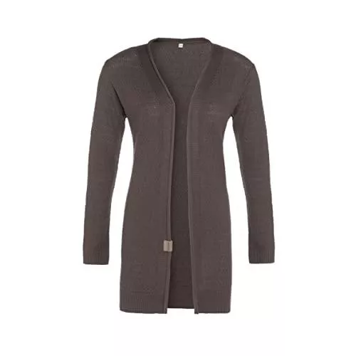 KNIT FACTORY Strickjacken KNIT FACTORY - June Strickjacke - Lange Damen Strickjacke - Cardigan aus Baumwollmix - Hochwertige Qualität