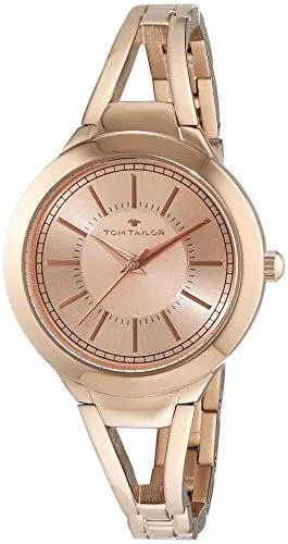 TOM TAILOR Uhren TOM TAILOR Damen-Armbanduhr Analog Quarz Edelstahl beschichtet 5413802