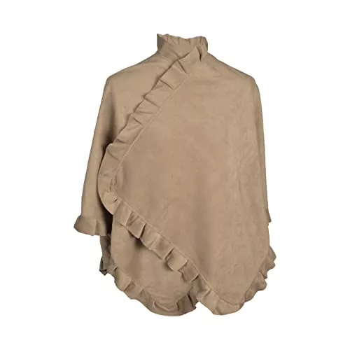 Toutacoo Strickjacken Toutacoo, Poncho Cape aus Fleece - Damen