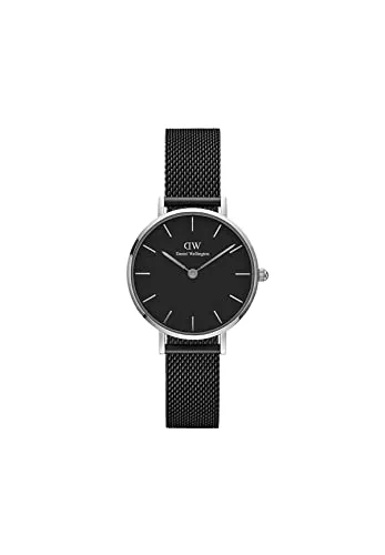Daniel Wellington Uhren Daniel Wellington Petite Ashfield, Schwarz/Silber Uhr, 28mm, Mesh, für Damen